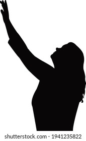 a woman head silhouette vector