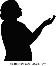 a woman head silhouette vector