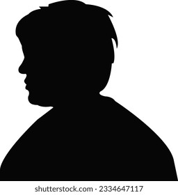 a woman head silhouette vector