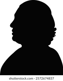 a woman head silhouette vector