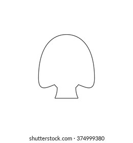 Woman head  - vector icon