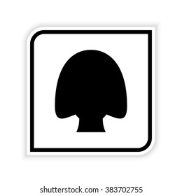 Woman head  - vector icon