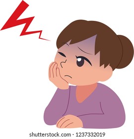 woman headache migraine