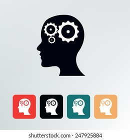 woman head.vector illustration.