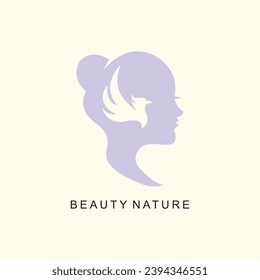 Woman health logo design concept for beauty life