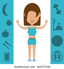 woman with healthy listyle to diet plan