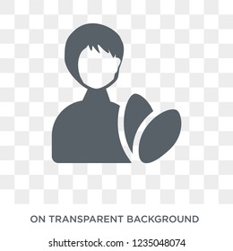 Woman Healthy Treatment icon. Trendy flat vector Woman Healthy Treatment icon on transparent background from Ladies collection. 