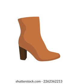 Woman high heels boot creative illustration design