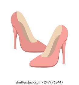 Woman high heels illustration icon