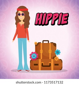 woman hippie lifestyle characters