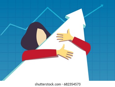 A woman holding an arrow