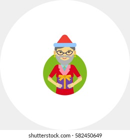 Woman holding gift box