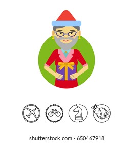 Woman holding gift box