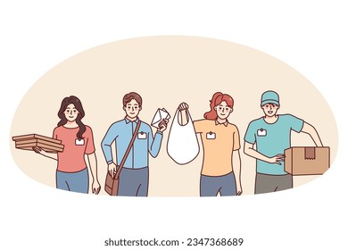 Woman holding magnifying glass looking at heart symbol. Happy girl looking for love or relationships with magnifier. Flat vector illustration.