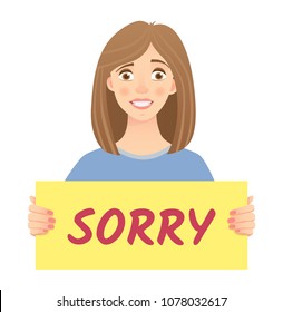 Sorry Girl Images Stock Photos Vectors Shutterstock