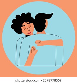woman hugging man vector design clean and latest unique