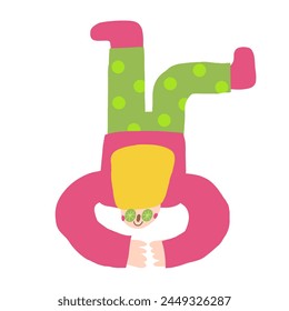 Woman icon. Cute hand drawn doodle isolated female lady. Girl with spa mask background