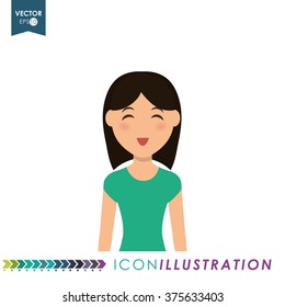 woman icon design 