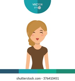 woman icon design 