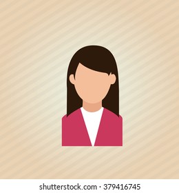 Woman icon design 