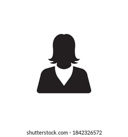 Woman icon design template vector isolated illustration