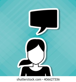 Woman icon design , vector illustration