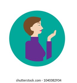 woman icon illustration