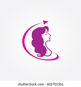 woman icon logo fashion 