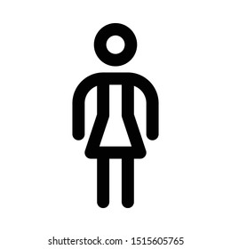 Woman icon - outline style