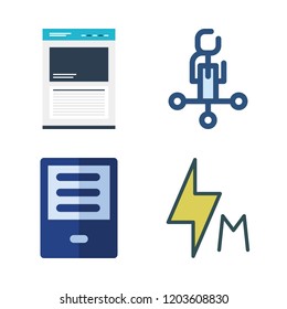 woman icon set. vector set about employee, browser, ereader and flash icons set.