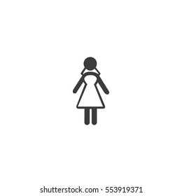 woman icon. sign design