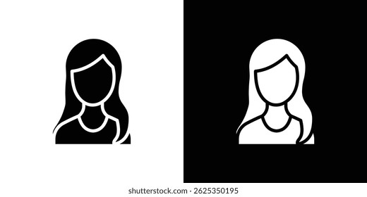 Woman icon simple line vector. Symbol, logo.