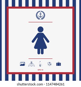 Woman icon symbol