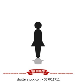 Woman Icon Vector.