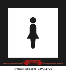 Woman Icon Vector.