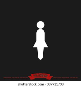 Woman Icon Vector.