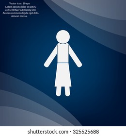 woman icon - vector illustration