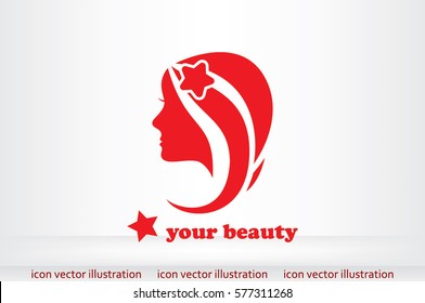Woman icon vector illustration.