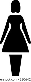 woman icon vector isolate on white background