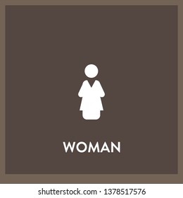woman icon vector. woman sign on white background. woman icon for web and app