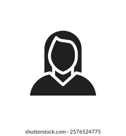 Woman icon web design in vector