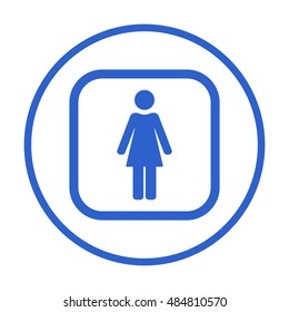 Woman Icon,vector. Flat design.