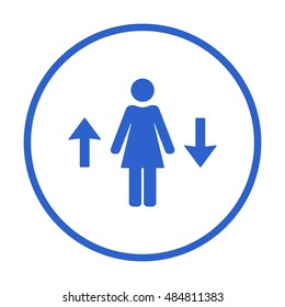 Woman Icon,vector. Flat design.