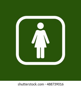 Woman Icon,vector. Flat design.