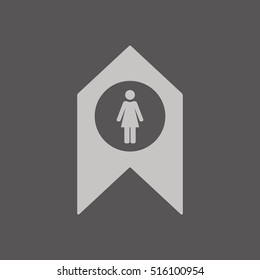 Woman Icon,vector. Flat design.