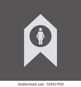 Woman Icon,vector. Flat design.