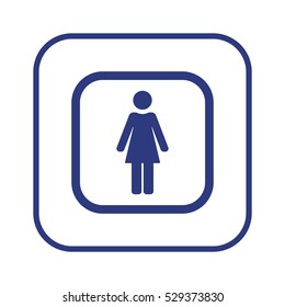 Woman Icon,vector. Flat design.