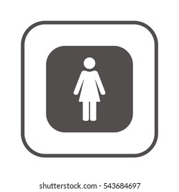 Woman Icon,vector. Flat design.