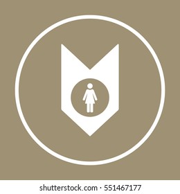 Woman Icon,vector. Flat design.