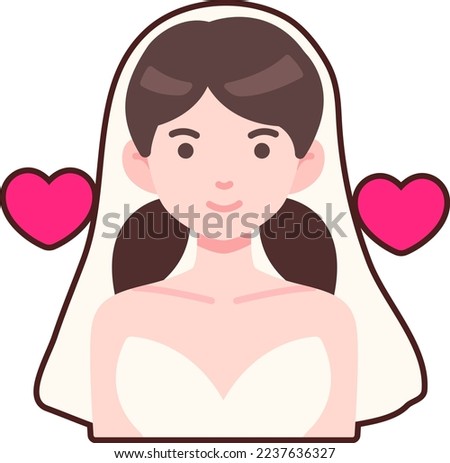 Woman inlove Icon Elements Flat sticker black Style